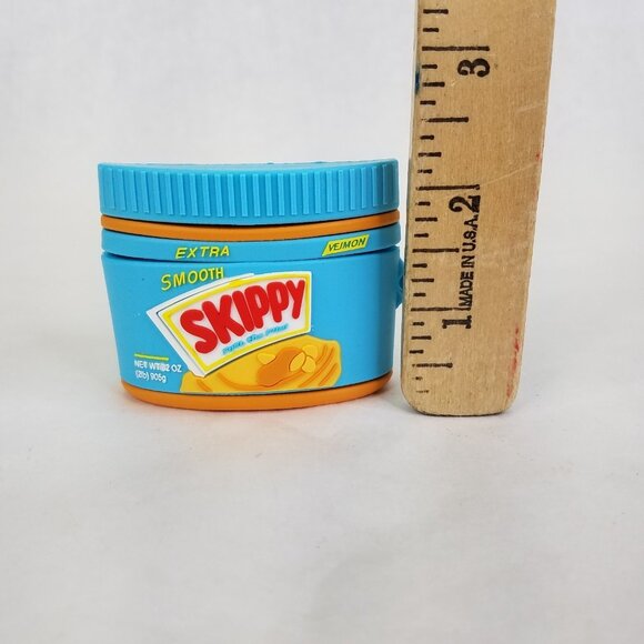 Airpods Pro Case Skippy Peanut Butter 3D Silicone w Clip Soft Cover 2.5"x0.75" - Picture 10 of 13